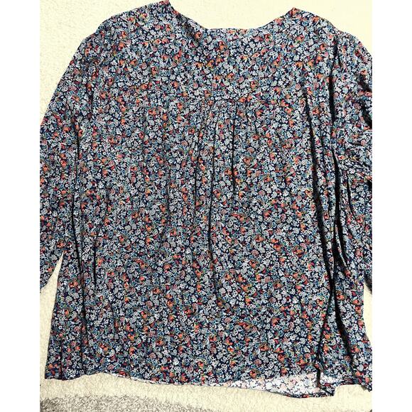 St. John's Bay Women's Size 2x Boat Neck Floral Pullover Top Multicolor - Picture 2 of 7